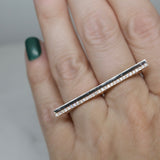 Diamond Bar Double Finger Ring