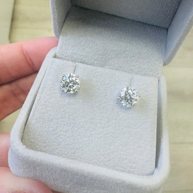 LAB Created Diamond Studs