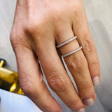 Diamond Double Row Ring- Large