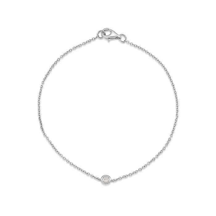 Diamond Solitaire Bezel Bracelet