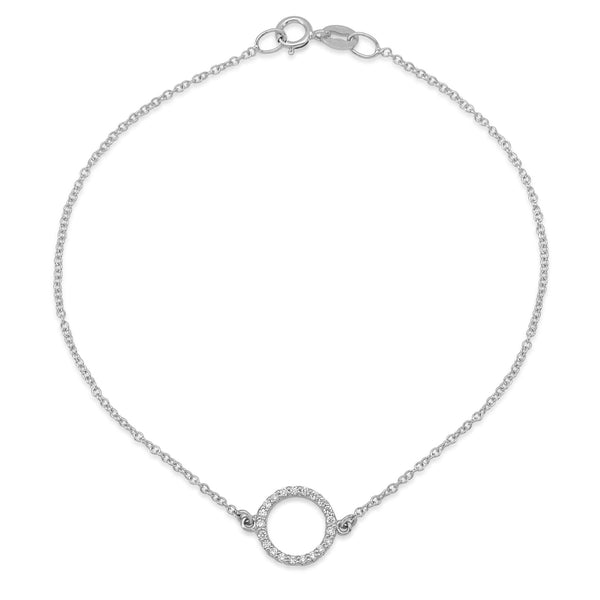 Diamond Circle Outline Bracelet