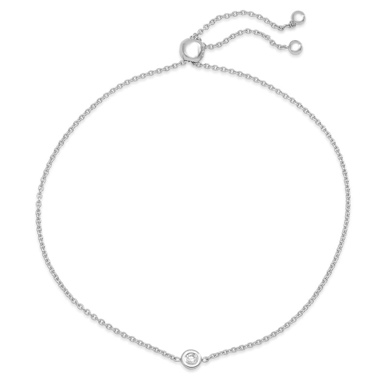 Diamond Bezel Bolo Bracelet