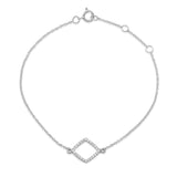 Diamond Square Outline Bracelet