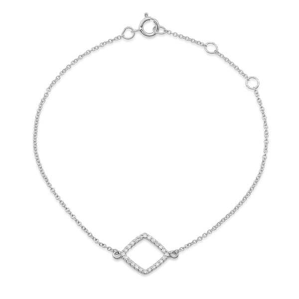 Diamond Square Outline Bracelet