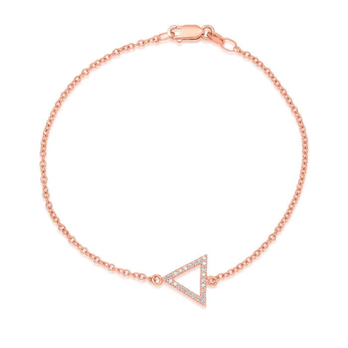 Diamond Triangle Bracelet