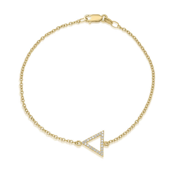 Diamond Triangle Bracelet