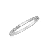 Round and Almond Milgrain Eternity Ring