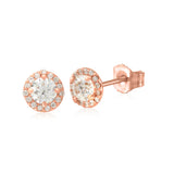 Halo Diamond Studs- Large