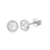 Halo Diamond Studs- Large