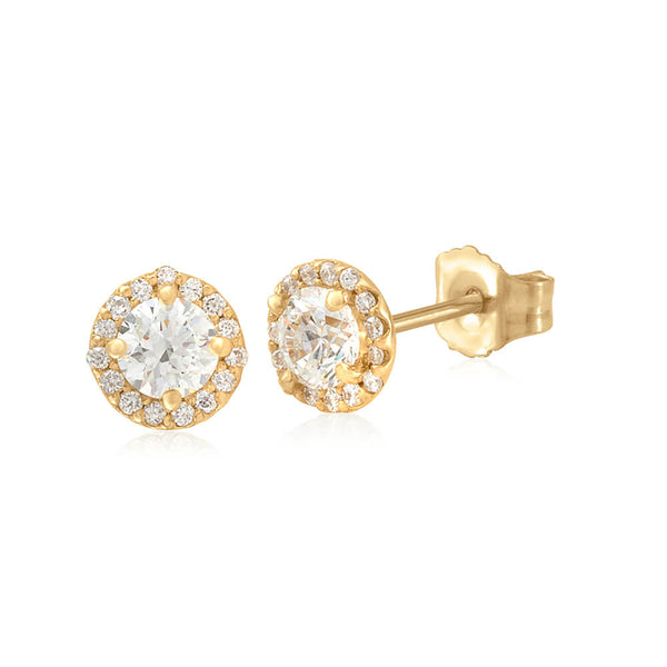 Halo Diamond Studs- Large