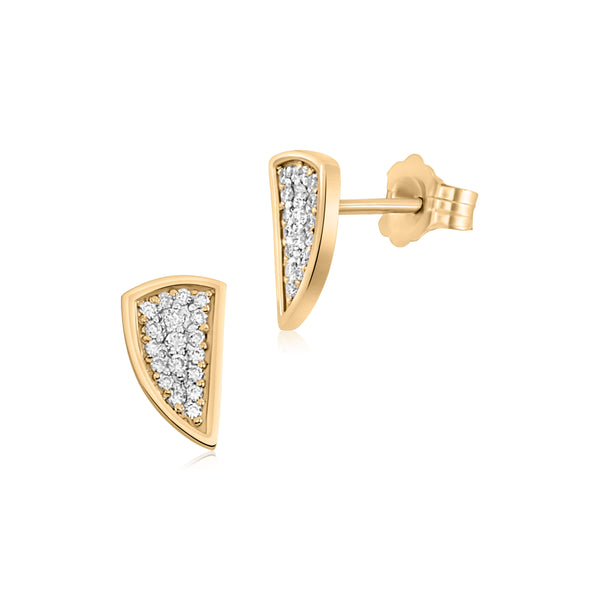 Diamond Shield Earrings