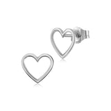 Heart Outline Stud