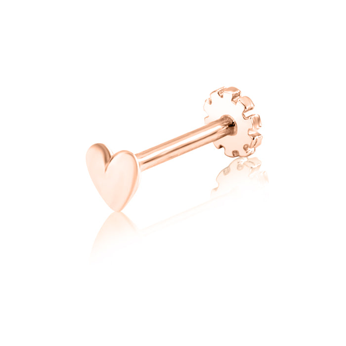 Heart Cartilage Earring (Single)