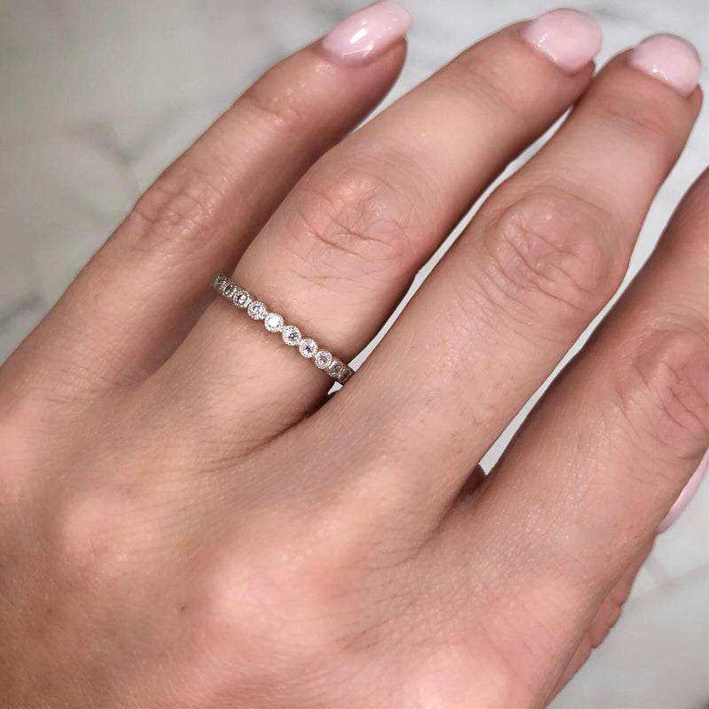 Round Milgrain Eternity Ring