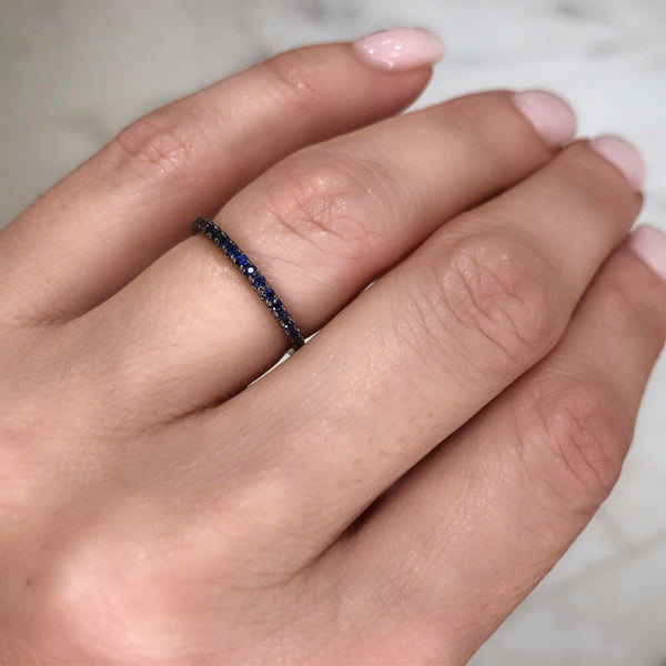 Sapphire Micro Eternity Ring