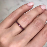 Ruby Micro Eternity Ring