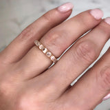 Moonstone Cabochon Eternity Ring