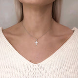 Diamond Cross Pendant- Various Sizes