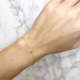 Diamond Circle Outline Bracelet