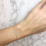 Diamond Anchor Bracelet