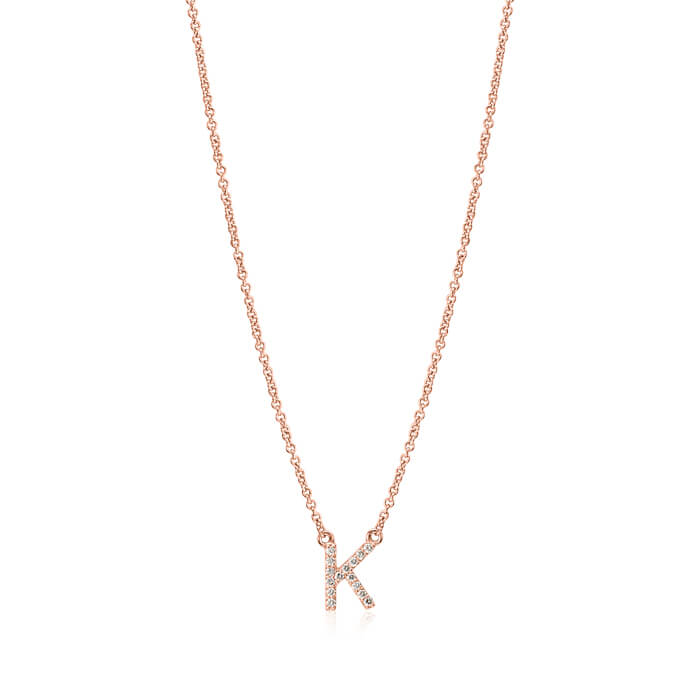 Diamond Initial Necklace