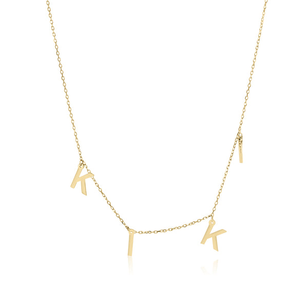 Hanging Initials Necklace