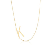 Sideways Initial Necklace