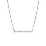 Diamond Bar Necklace- Large