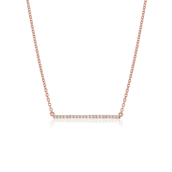 Diamond Bar Necklace- Large