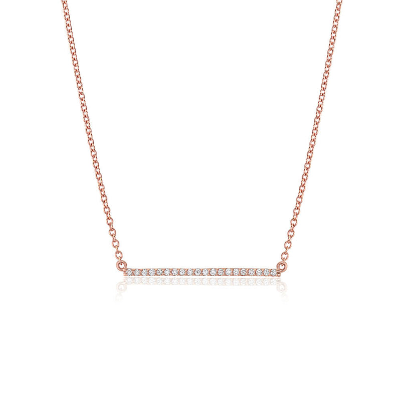 Diamond Bar Necklace- Large