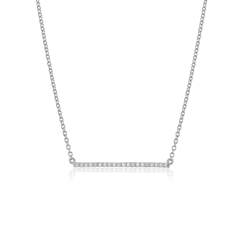 Diamond Bar Necklace- Large