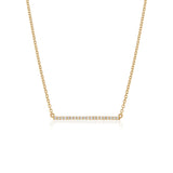 Diamond Bar Necklace- Large