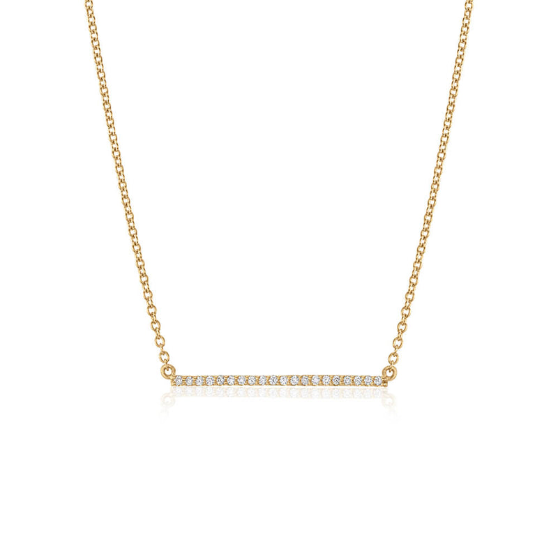 Diamond Bar Necklace- Large