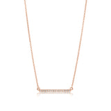 Diamond Bar Necklace- Medium