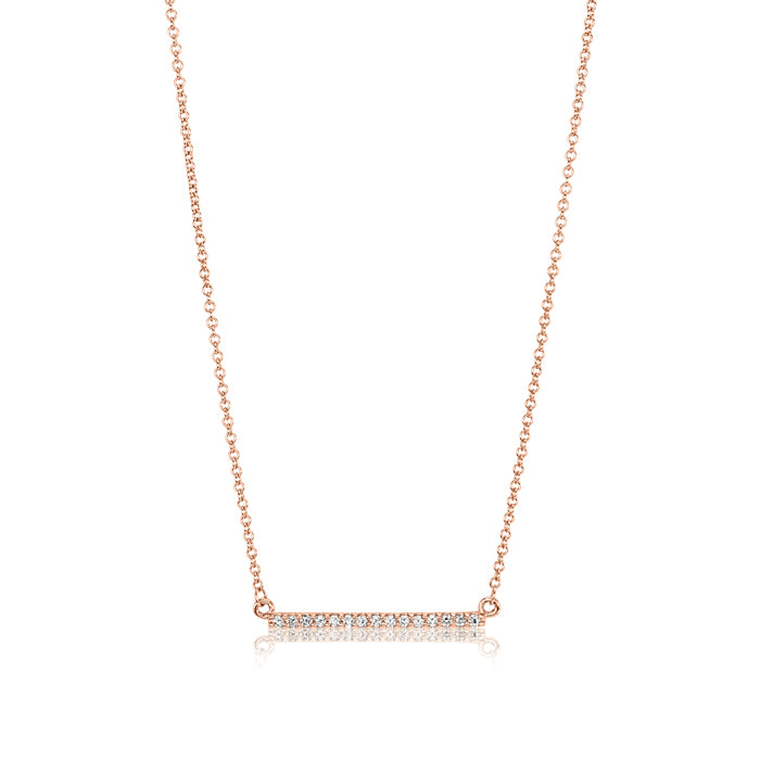 Diamond Bar Necklace- Medium