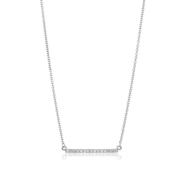 Diamond Bar Necklace- Medium