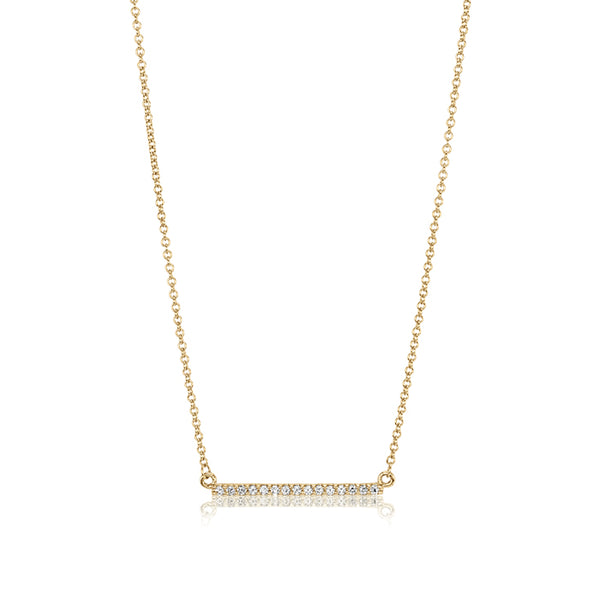 Diamond Bar Necklace- Medium