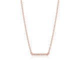 Diamond Bar Necklace - Small