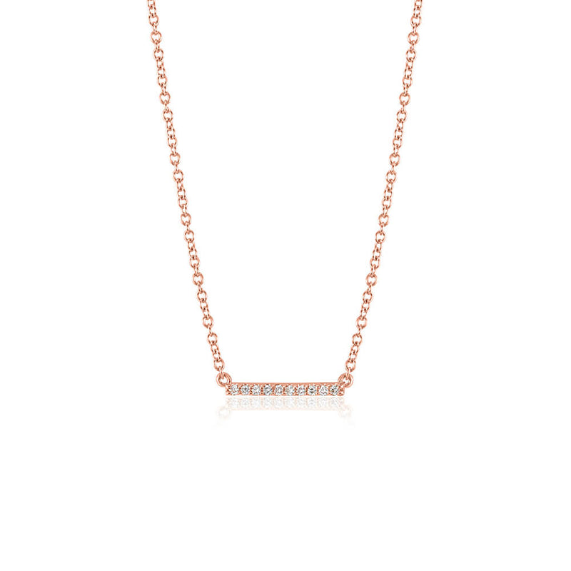 Diamond Bar Necklace - Small