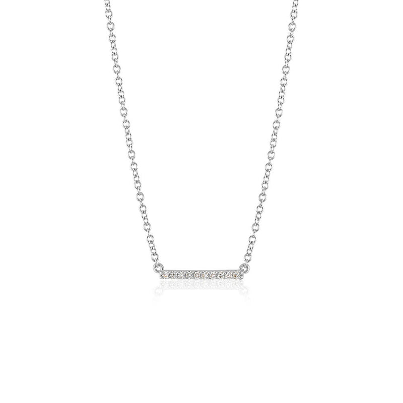 Diamond Bar Necklace - Small