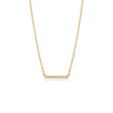 Diamond Bar Necklace - Small