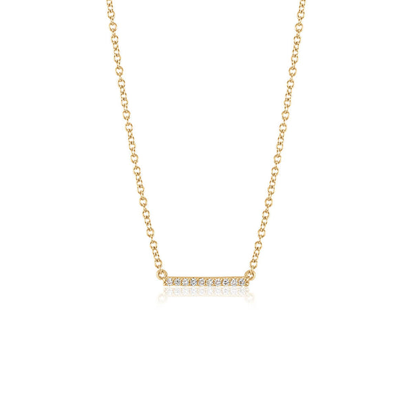 Diamond Bar Necklace - Small
