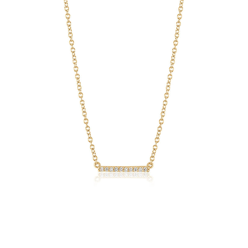 Diamond Bar Necklace - Small