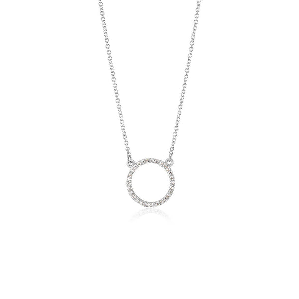 Diamond Circle Necklace