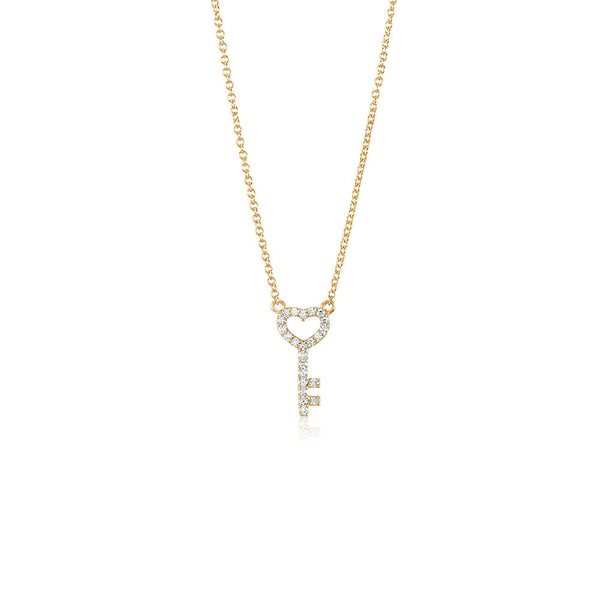 Diamond Key Necklace