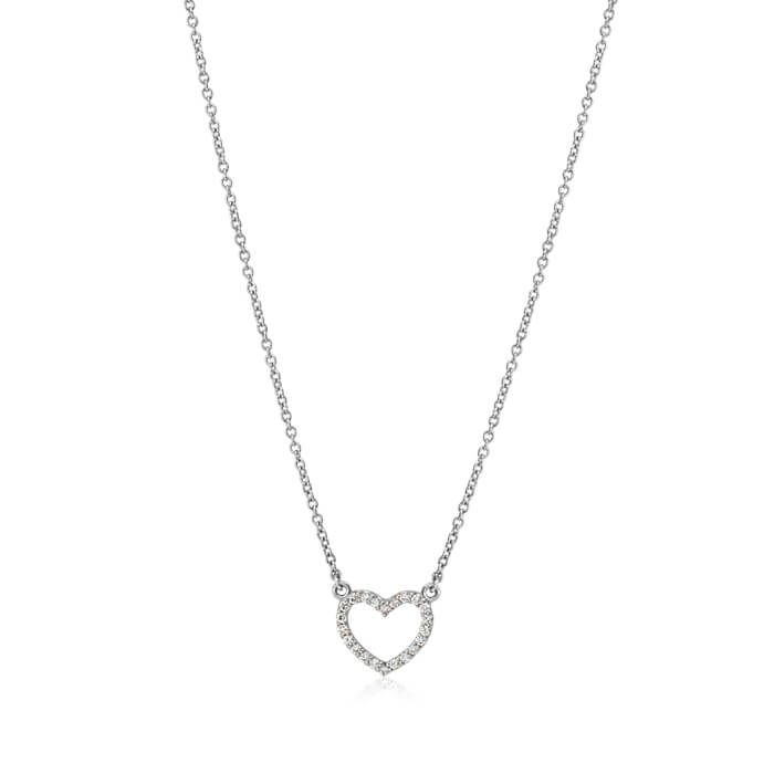 Diamond Heart Necklace- Small