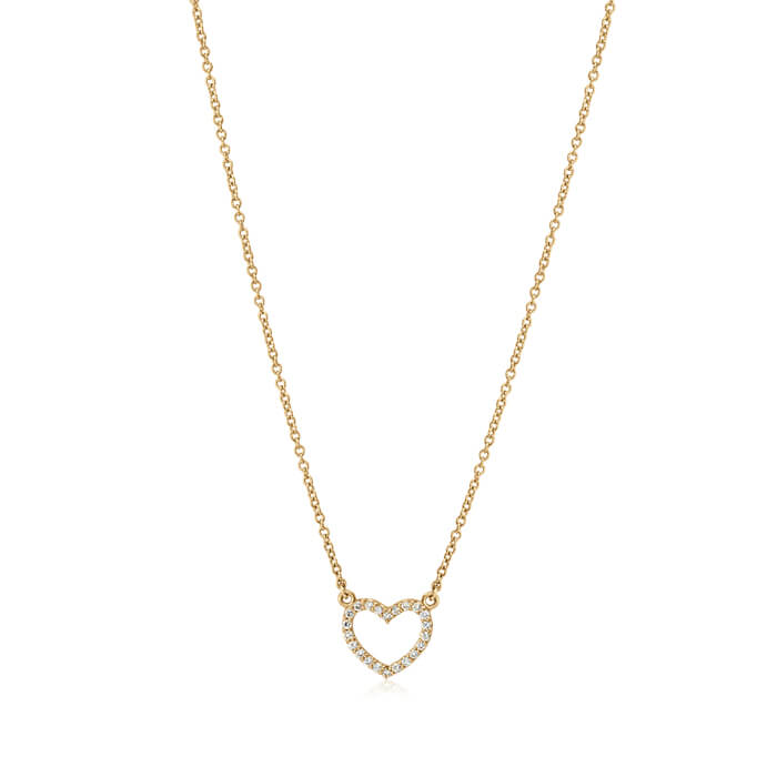 Diamond Heart Necklace- Small