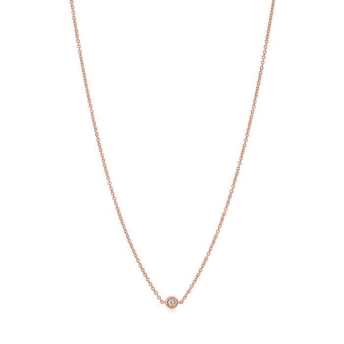 Diamond Solitaire Bezel Necklace