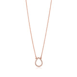 Diamond Pear Outline Necklace
