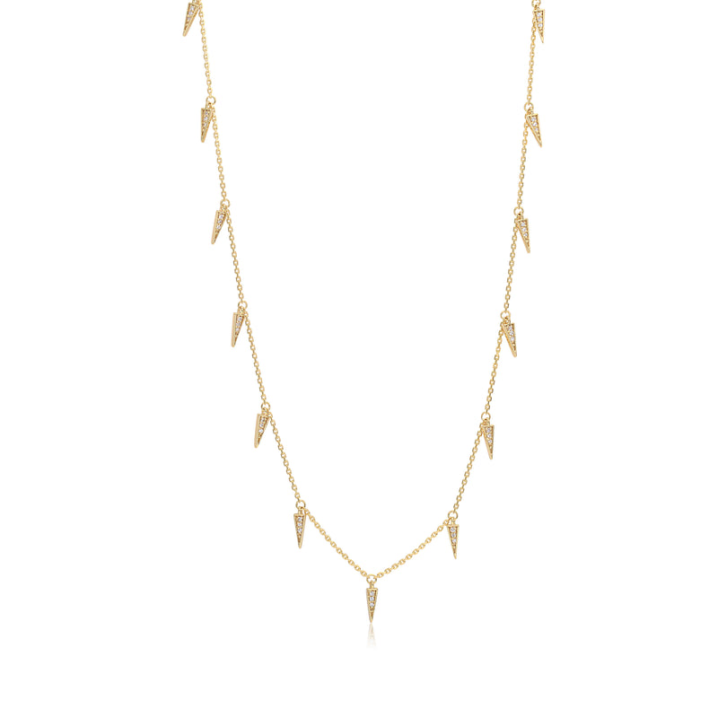 Diamond Spearhead Necklace